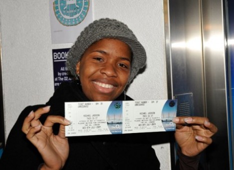 Many fans are more than glad to keep their ticket as a reminder of Jackson's greatness.