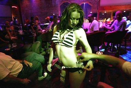 A 14-year-old stripper is being sued for exposing her breasts, a violation of Texas state law.